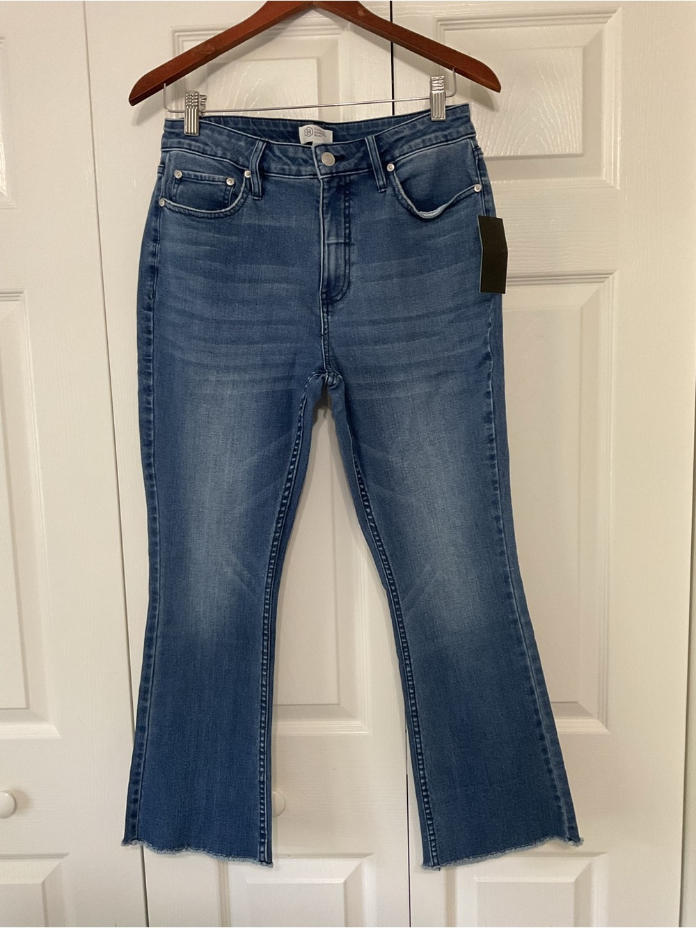 Cameron Bure Women's High-Rise Crop Flare Jeans